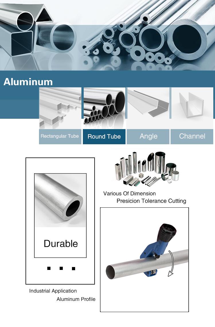 Aluminum round tube